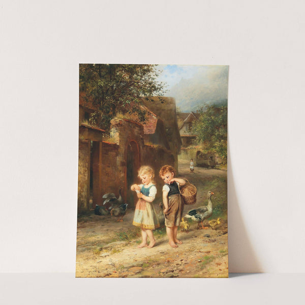 Feeding the Ducks by Anton Dieffenbach