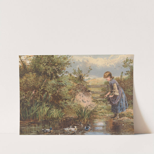 Feeding the Ducks by Myles Birket Foster