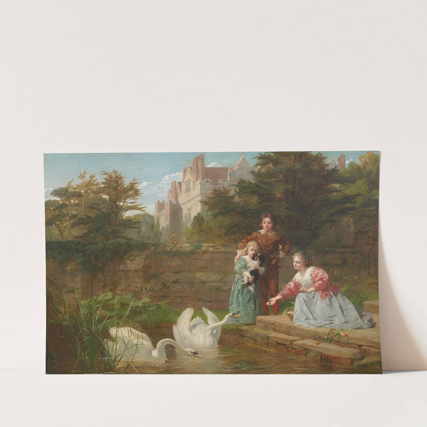 Feeding the swans (1865) by Frederick Goodall