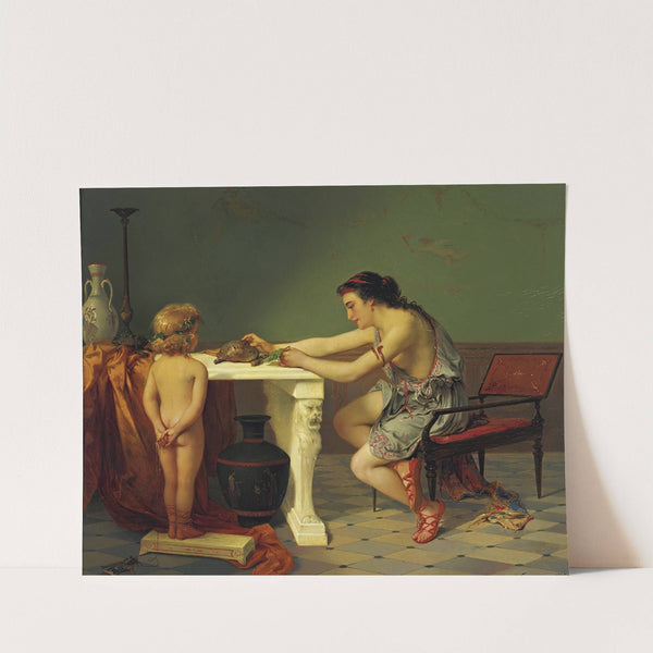 Feeding The Turtle by Pierre Olivier Joseph Coomans