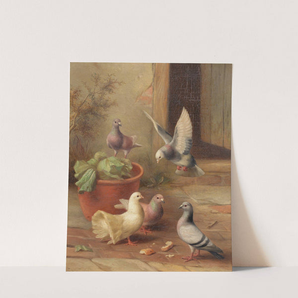 Feeding time by Edgar Hunt