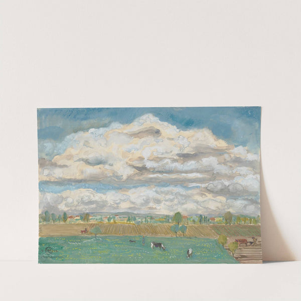 Felder und Wiesen bei Montauban by Hermann Lismann