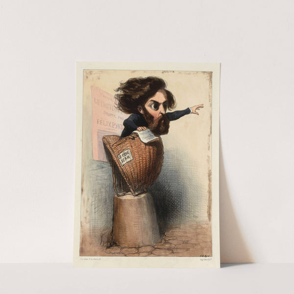 Félix Pyat (1848-1849) by Honoré Daumier