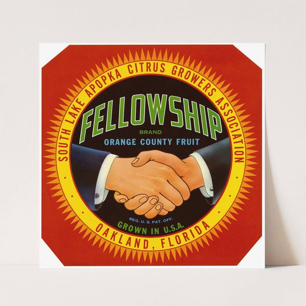 Fellowship Brand Citrus Label (1926-1940)
