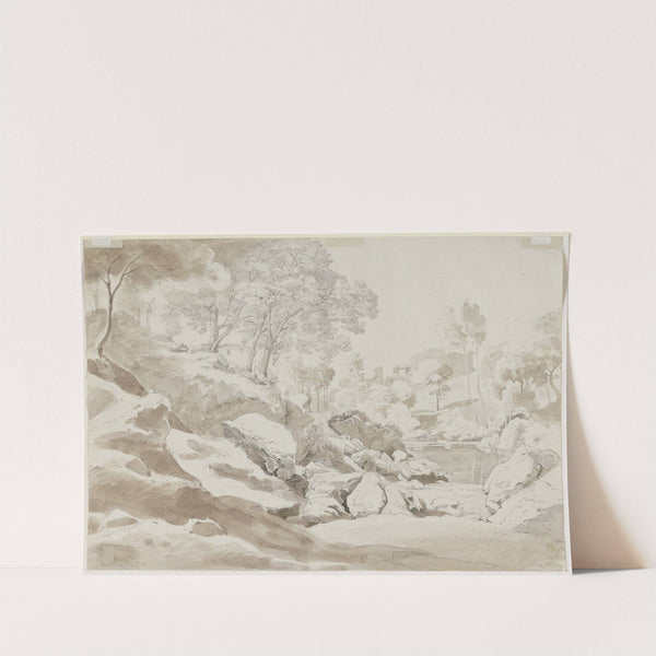 Fels- und Baumpartie bei Massa by Ernst Fries