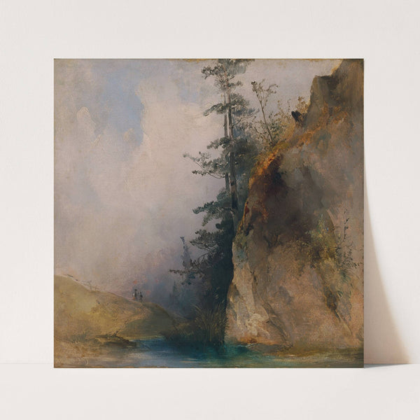 Felsabhang am Bach by Ludwig Czerny