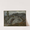 Felsblöcke mit Tännchen (1861) by Hans Thoma