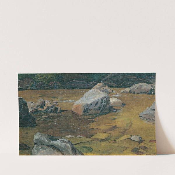 Felsen im Bach (1904) by Anton Josef von Kenner