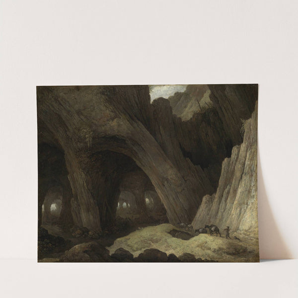 Felsenhöhle mit Maultiertreibern by Guillam Dubois