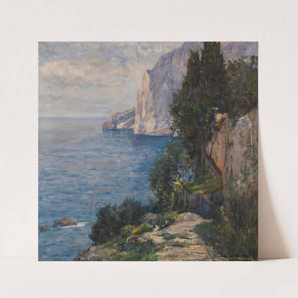 Felsenküste auf Capri (1914) by Albert Wenk
