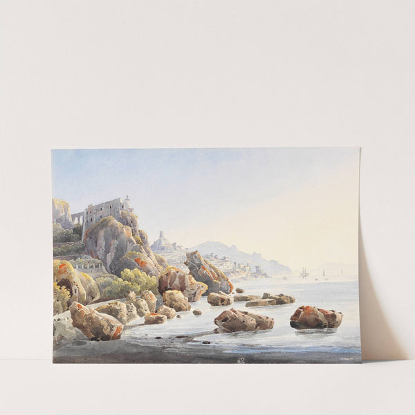 Felsenküste bei Amalfi by Johann Jakob Wolfensberger