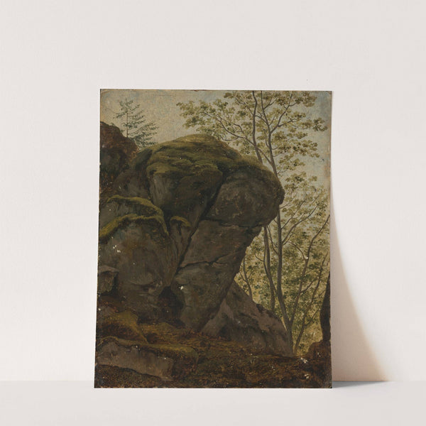 Felsenstudie by Georg Wilhelm Issel