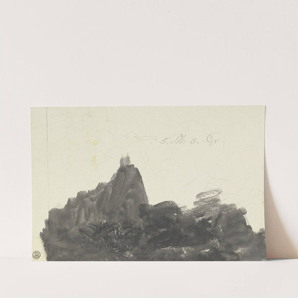 Felsformation mit Vegetation by Johann Georg Wagner