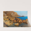 Felsige Küste bei Nervi in Abendsonne by Alfred Zoff