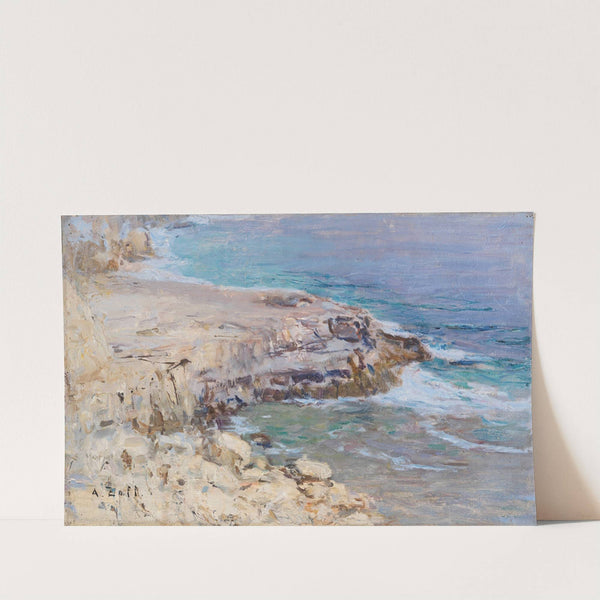 Felsige Küstenpartie (Ca. 1900-1920) by Alfred Zoff