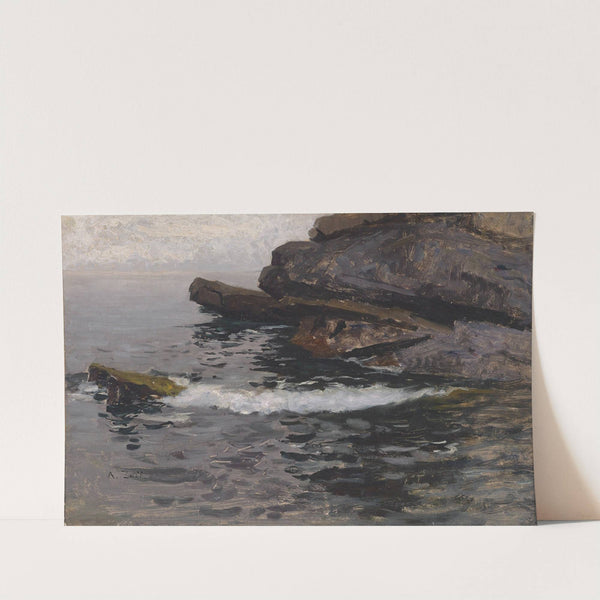 Felsküste bei Capo Lungo (1880) by Alfred Zoff