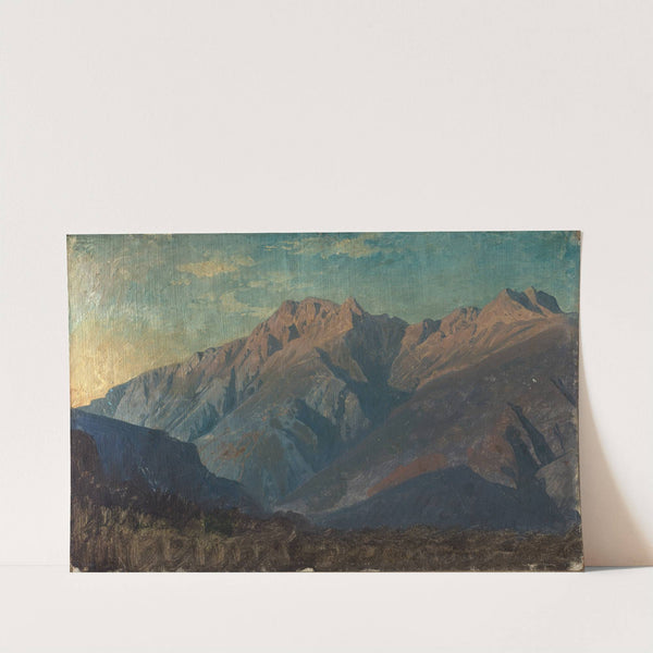 Felsmassiv (wohl) in Graubünden (1853) by Johann Wilhelm Schirmer