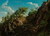 Felspartie mit Bäumen