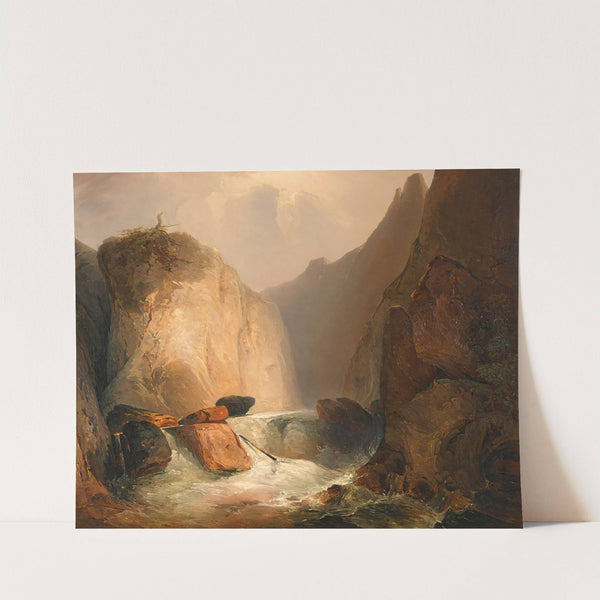 Felspartie - Moldauenge bei Hohenfurt by Adalbert Stifter