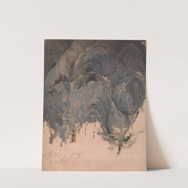 Felsstudie (Hirschensprung im Höllental) by Adalbert Stifter