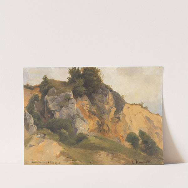 Felsterrain Bei Hohenstaufen by Edmund Kanoldt