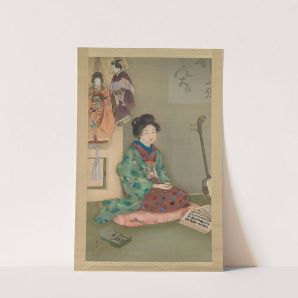 Female Chanter for Jōruri Puppet Theater by Arai Kōu