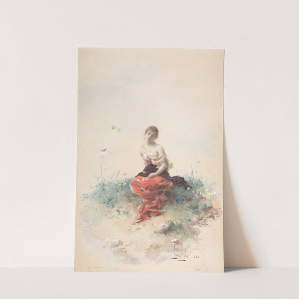 Female Figure by Alexandre-Louis Leloir