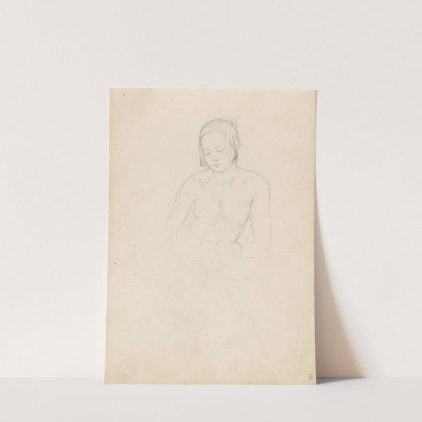 Female figure (Probably 1838 or 1839) by Adolph Tidemand