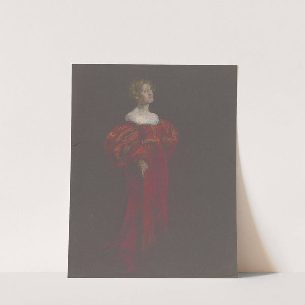 Female figure in blue and pink (2003) by Edwin Austin Abbey