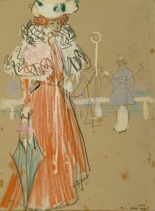 Female Figure in Red