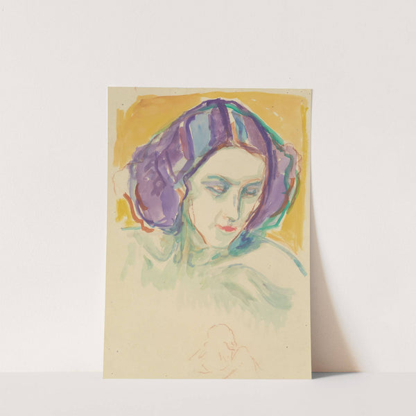 Female head (1932-1942) by Edvard Munch