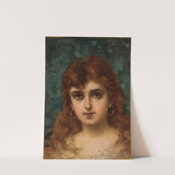 Female head (circa 1890) by Pantaleon Szyndler