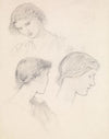 Female – Head Study of a Girl (Three Studies)
