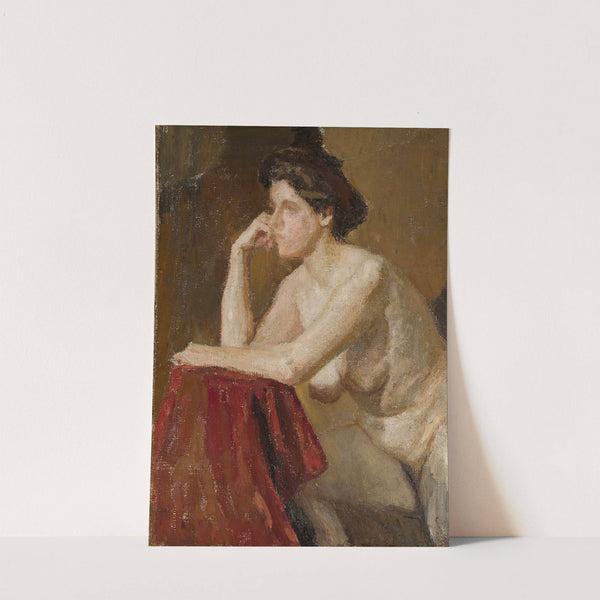 Female model, study by Jan Ciągliński