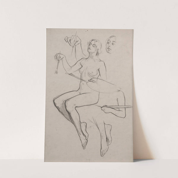 Female nude by Alphonse Mucha