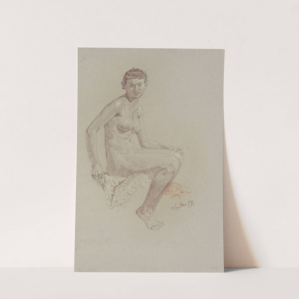 Female nude by Bernhard Pankok