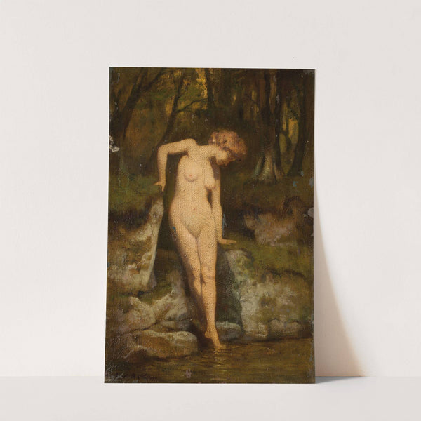 Female nude against landscape by Curt Agthe