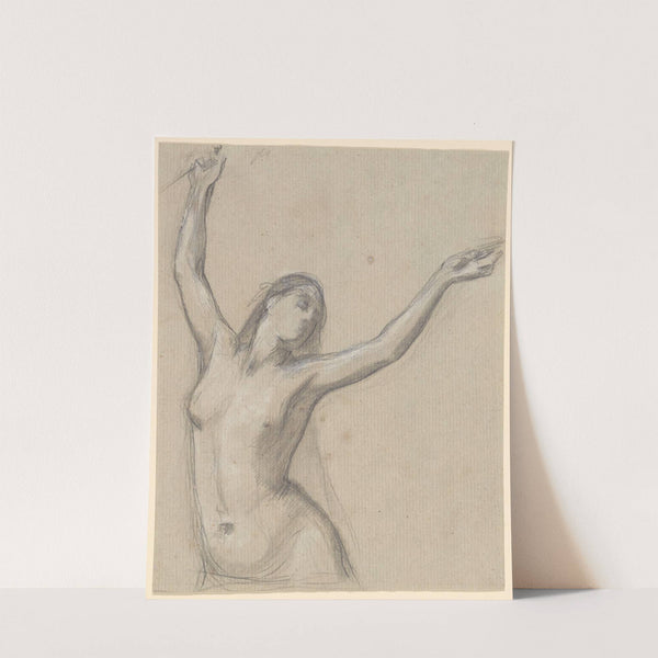 Female Nude, Arms Upraised by Henri Lehmann