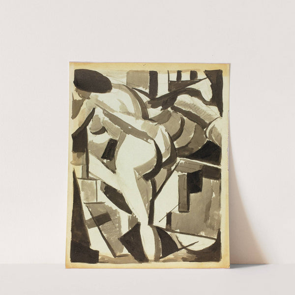 Female Nude Bending Over by Carl Newman