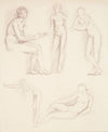 Female Nude – Five Studies