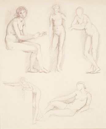 Female Nude – Five Studies