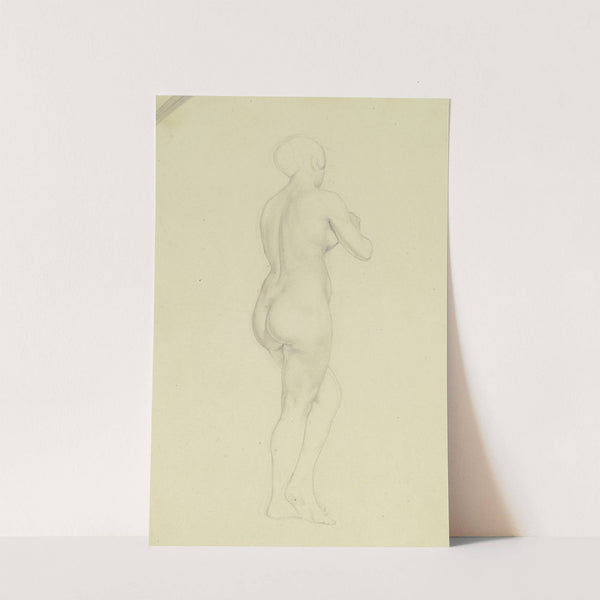 Female nude from behind by Bonaventura Genelli