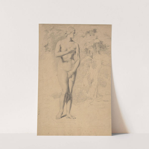 Female nude, head turned to left, seen from the front by John Rubens Smith