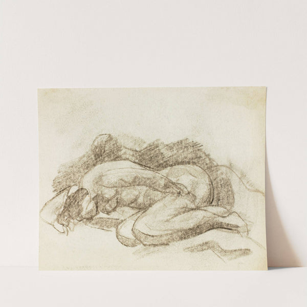 Female Nude Lying Down by Carl Newman