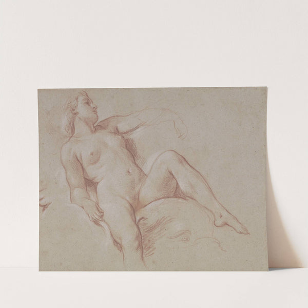 Female Nude on a Dolphin (circa 1730 - 1740) by François Boucher