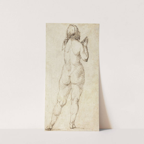 Female Nude Praying (1497-1500) by Albrecht Dürer