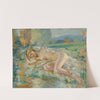 Female nude reclining by Wilfrid Gabriel de Glehn