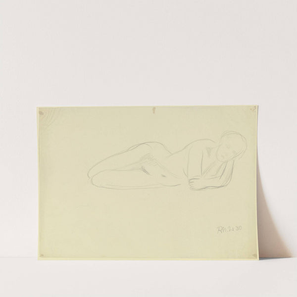 Female nude, reclining by Richard Martin Werner