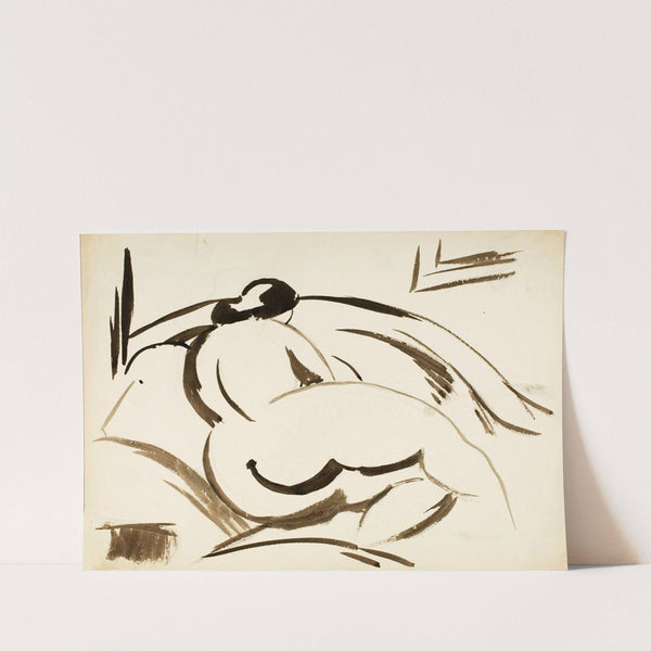 Female Nude, Reclining by Carl Newman