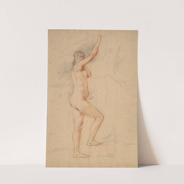 Female nude, right arm upraised by John Rubens Smith